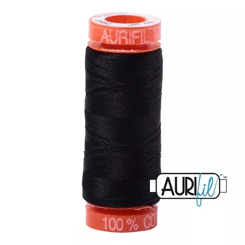 Black Aurifil Cotton Thread (2692)